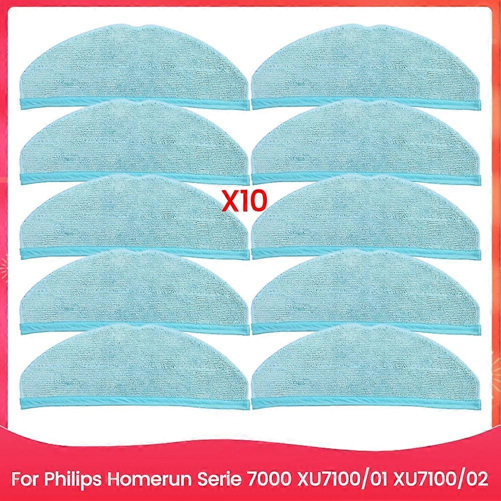 10 Stück Wischmopp-pads, Kompatibel Mit Philips Homerun Serie 7000 Xu7100/01 Xu7100/02, Ersatzteile, Haushaltsreinigungszubehör