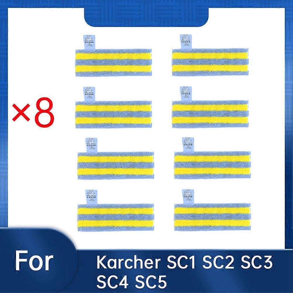 8 Stück Dampf-mikrofasertücher Für Kärcher Sc1 Sc2 Sc3 Sc4 Sc5 Dampfmopp-zubehör Ersatzteile