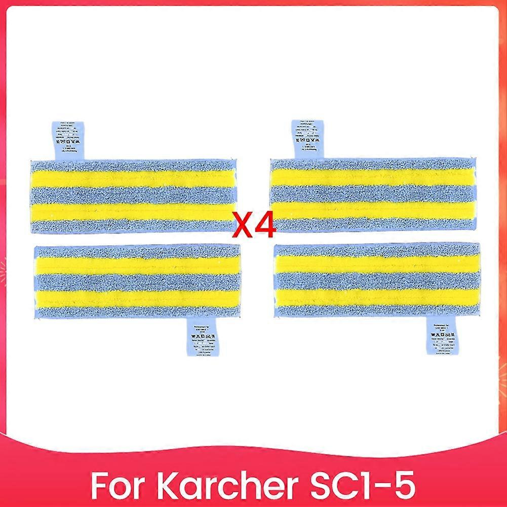 4-teiliges Set Dampf-mikrofasertücher Für Kärcher Sc1 Sc2 Sc3 Sc4 Sc5 Dampfmopp-zubehör Ersatzteile