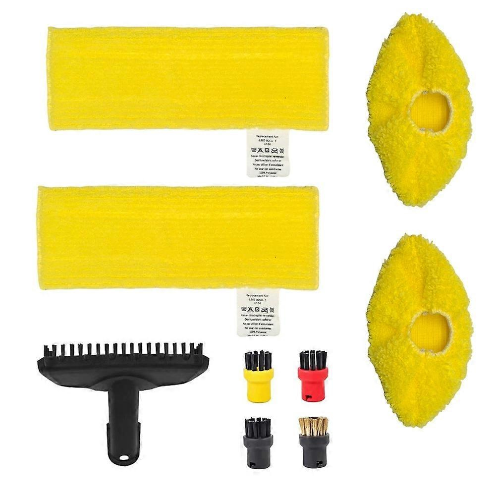 9-teiliges Set Dampfbürstenköpfe, Düsen Und Wischtücher Für Kärcher Sc1, Sc2, Sc3 Und Sc5 Dampfsauger – Ersatzteile