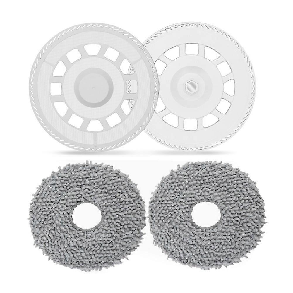 4-teiliges Set Aus Wischpad-platte Und Wischpads Für Dji Romo A/s/p Staubsauger, Ersatzteile, Wischwannenaufsatz