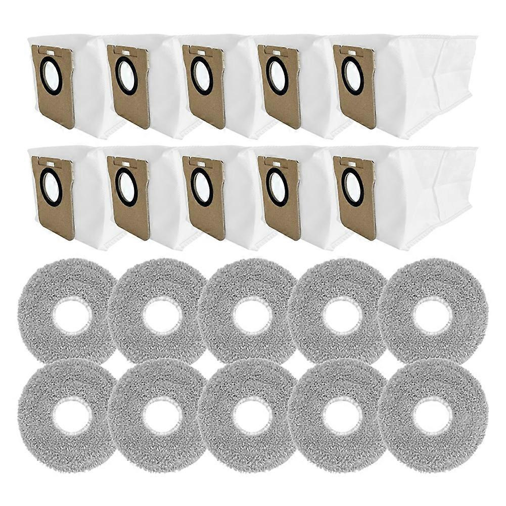 20 Stück Wischmopp-beutel Und Staubbeutel Für Xiaomi X20 Plus / X20 Max / X10+ / Mijia M30s/m40 Und Dreame L10 Ultra/l20 Ultra / L30 Ultra