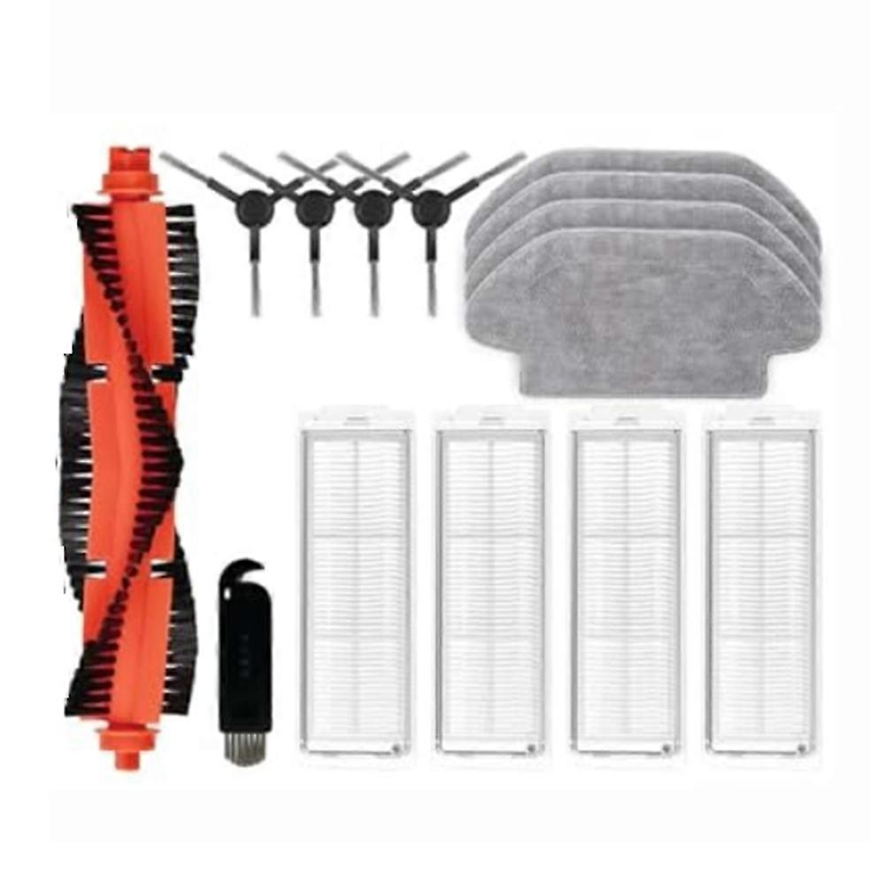 14-teiliges Ersatzteilset Für Xiaomi Mi Robot Vacuum Mop 2s / Mop P / Mop Pro / Xmstjqr2s / Stytj02ym: Haupt-, Seitenbürste, Filter Und Wischmopp