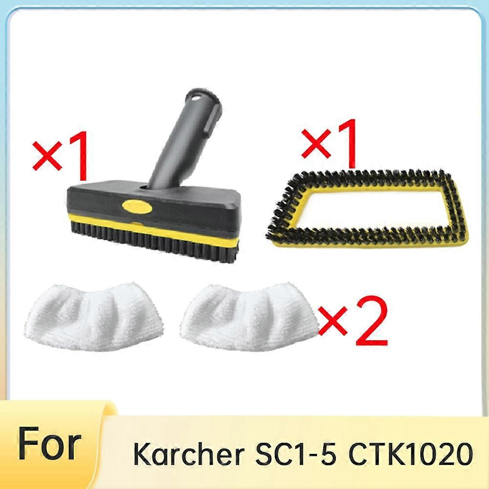 Ersatz-handdampfbürste Ctk1020 Mit Austauschbaren Bürstenköpfen Und Reinigungstuch Für Kärcher Sc1-5 Ctk1020
