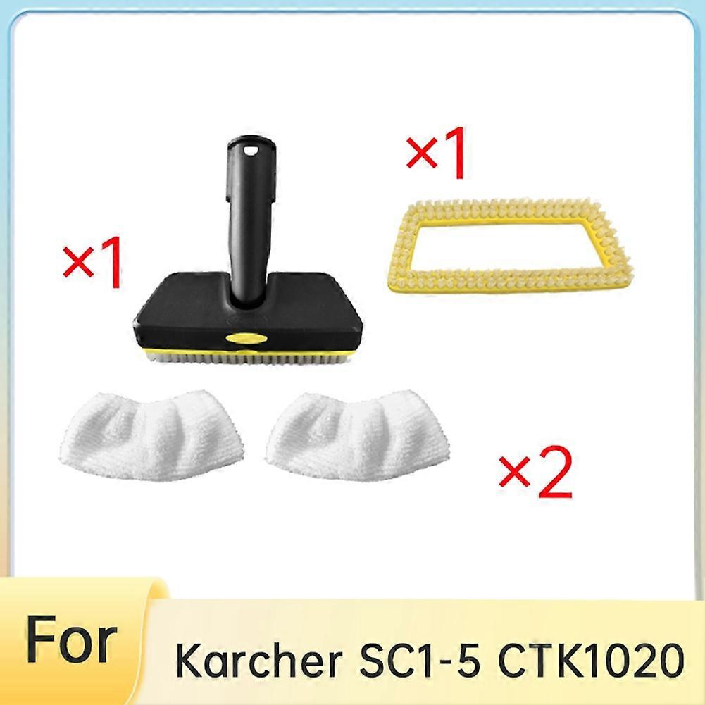 Für Kärcher Sc1-5 Ctk1020 Handdampfbürste Mit Austauschbaren Bürstenköpfen, Reinigungstuch, Dampfreiniger-ersatzteile