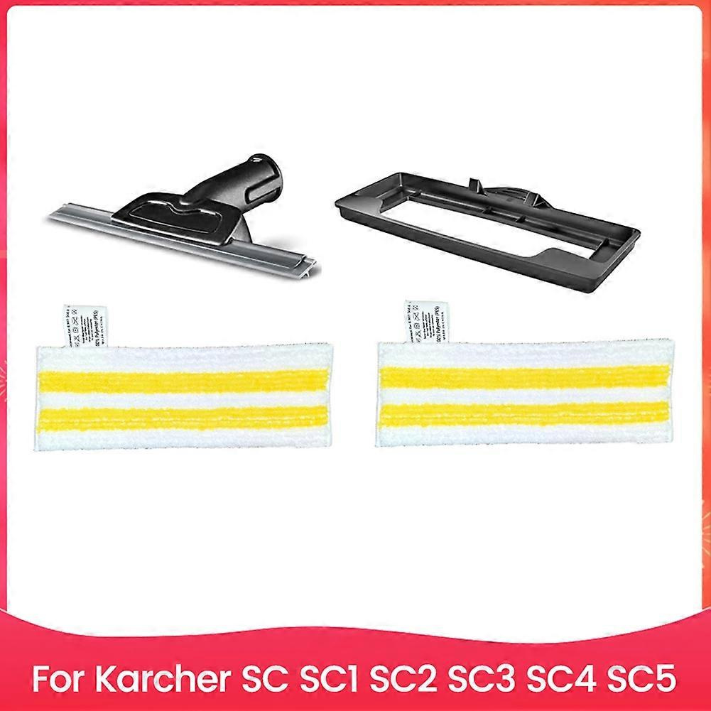 4-teiliges Set Aus Fensterabzieherdüse, Teppichgleiter Und Dampfmopptüchern Für Kärcher Sc1 Sc2 Sc3 Sc4 Sc5 Dampfreiniger – Ersatzteile