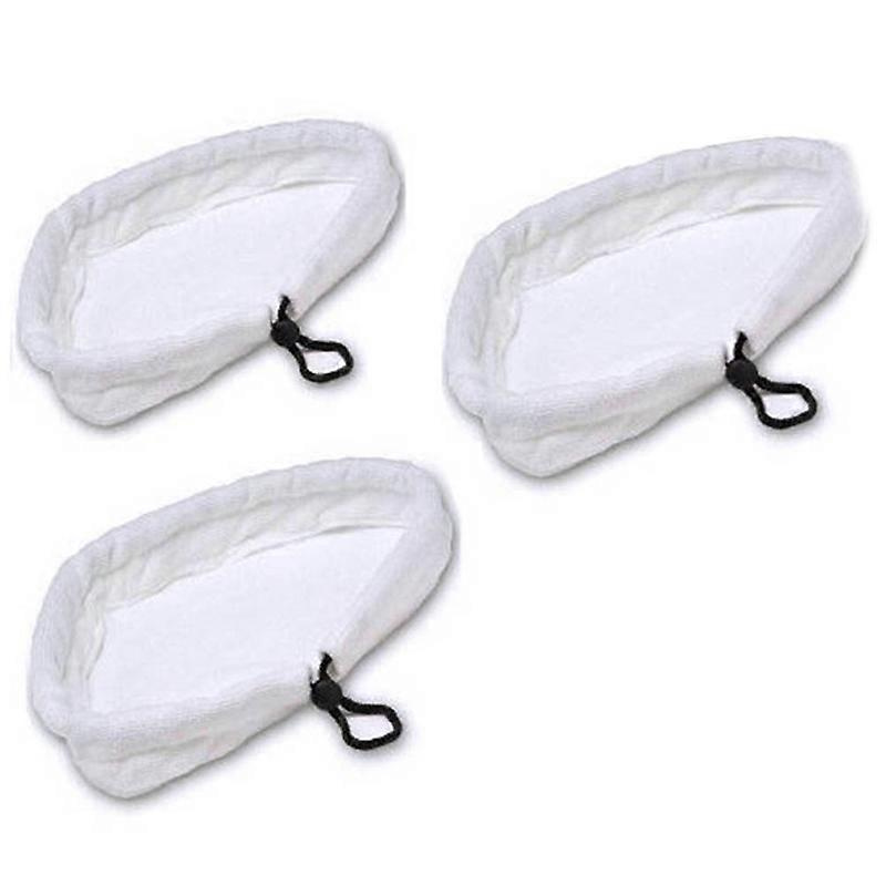 3-teiliges Set Superabsorbierender Mikrofasertücher, Waschbare, Weiße Dampfreiniger-pads Für Wischmopps Und Bodenwischer