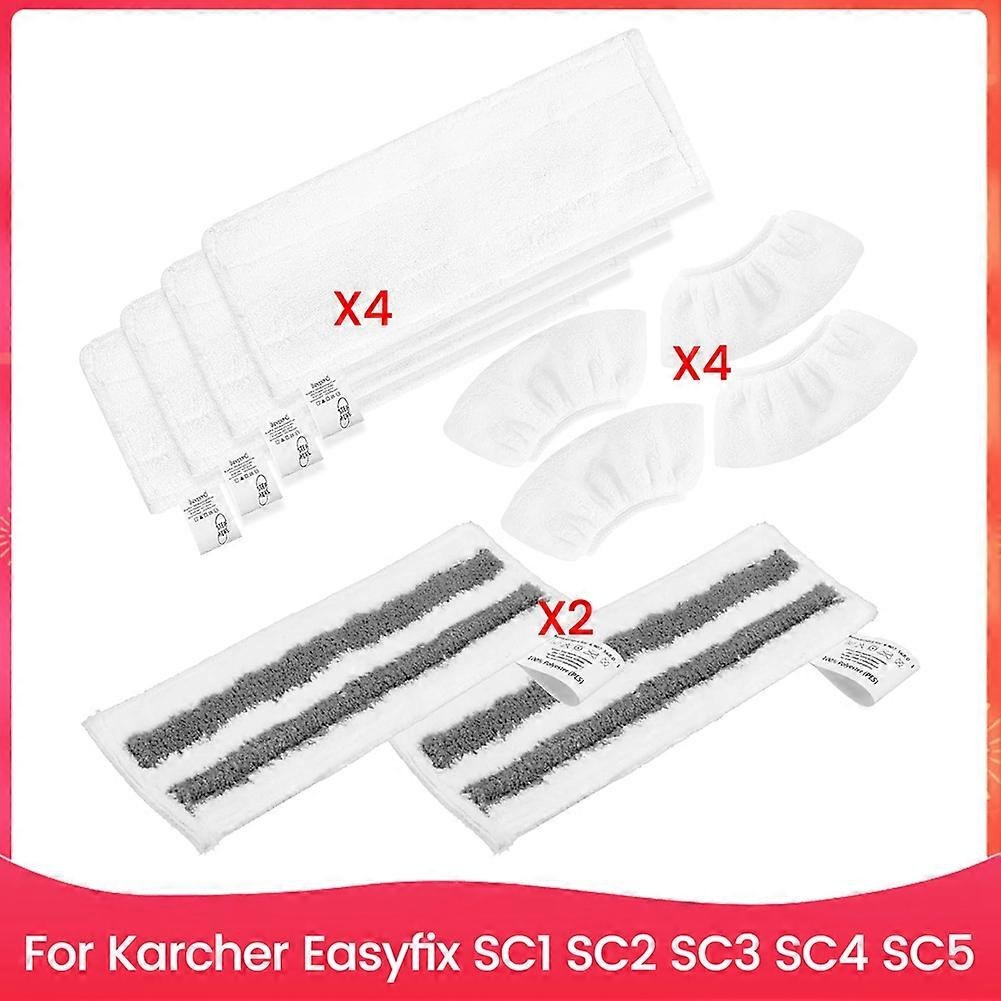 Mikrofasertuch-set Für Kärcher Easyfix Sc1 Sc2 Sc3 Sc4 Sc5 Dampfreiniger-zubehör, Waschbarer Mikrofaserbezug