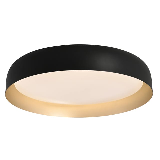 Just Light LED-Deckenleuchte Osko Ø 57 cm x 11,5 cm Schwarz