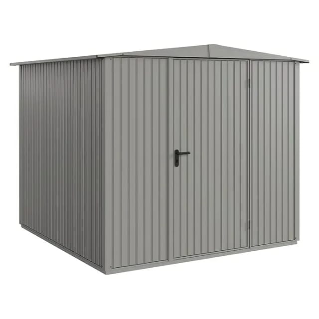 Hörmann Gerätehaus Trend mit Satteldach Typ 2 RAL9007 Graualuminium Einzeltür