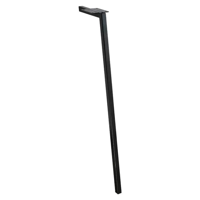 Wagner Möbelfuß Schräg 80er Jahre Stil 20 mm x 80 mm x 710 mm Schwarz