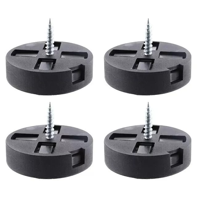 Wagner Gleiter 2in1 QuickClick 12-teilig Duo Equalizer Ø 30 mm Schwarz-Weiß