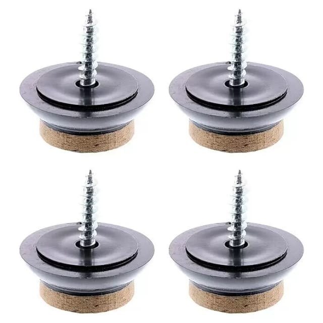 Wagner Filzgleiter 12-teilig QuickClick Syno Slim Ø 20 mm Schwarz-Braun