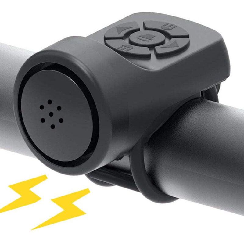 Elektrische Fahrradklingel Aus Gummihaut, 120 Db Laute Elektronische Hupe Mit Alarmfunktion, Tragbare Usb-ladefunktion Und Alarm Für Rennräder Und Mountainbikes