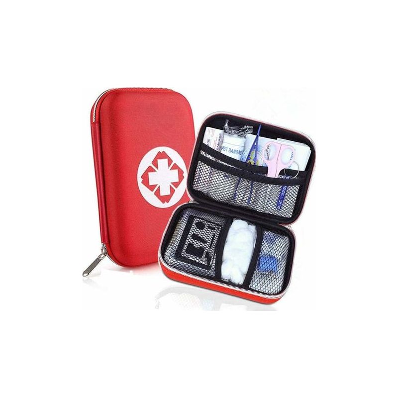Ce-zertifiziertes Erste-hilfe-set – Kompaktes Gewicht 450 G – Wasserabweisende Nylontasche – Für Camping, Wandern Und Wassersport