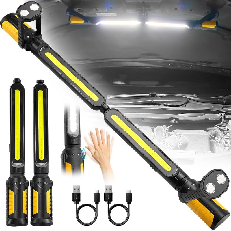 2400 Lumen, 4400 Mah Led-arbeitsleuchte, Sensor, Magnethaken, Autoreparatur