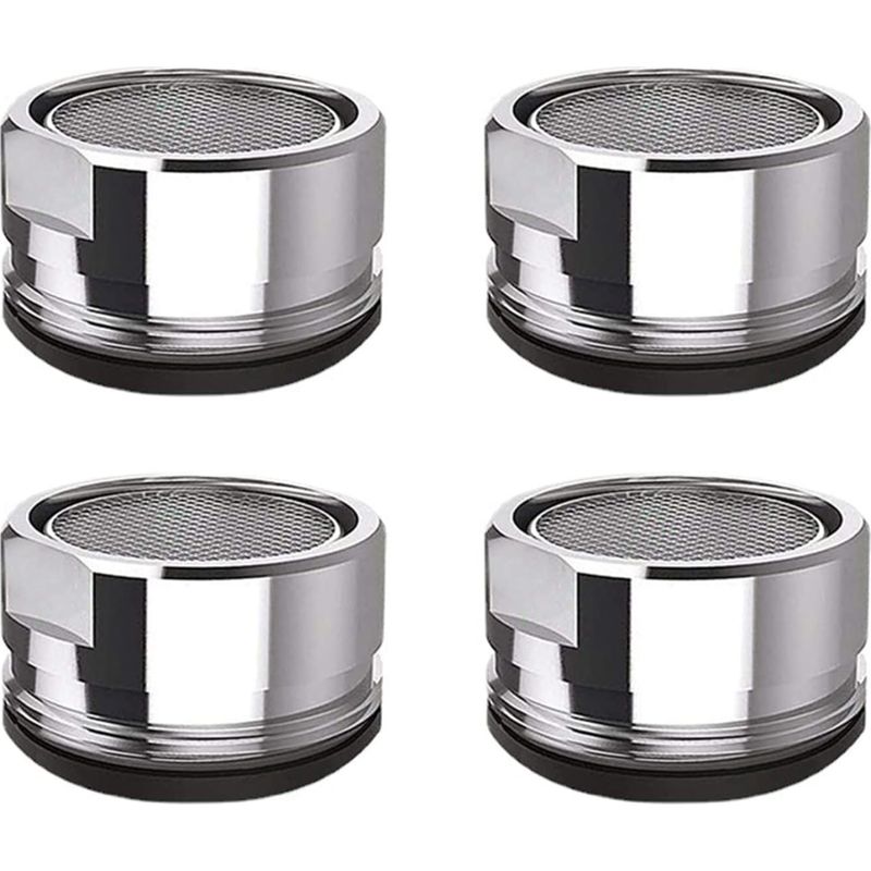 Vegcoo 4er-set Wasserhahn-luftsprudler M24 Aus Edelstahl, Wasserhahnfilter Für Küche Und Bad
