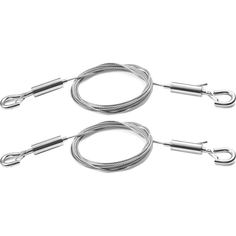 Edelstahlseile, 2 M X 1,5 Mm, Tragkraft 30 Kg, Für Spiegel/lampen/paneele