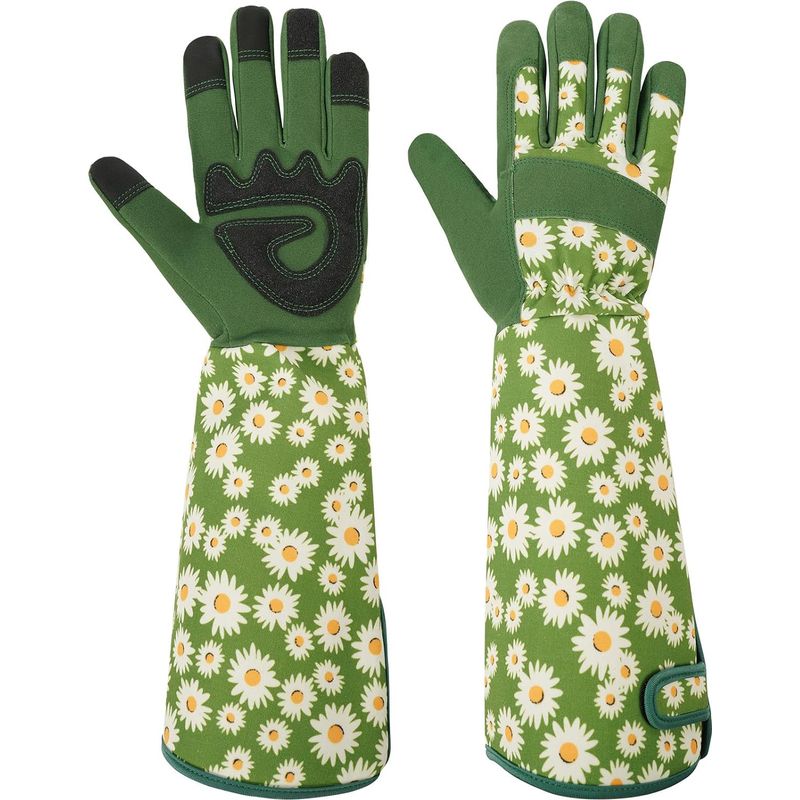 Grüne Gartenhandschuhe Für Damen, Leicht Und Atmungsaktiv Mit Rutschfesten Eigenschaften, Für Garten Und Hof (l)