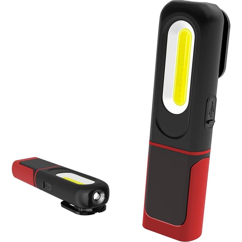 2-in-1 360°-led-lampe + 5w Cob, Magnet + Haken, Werkstatt/camping/heimwerken