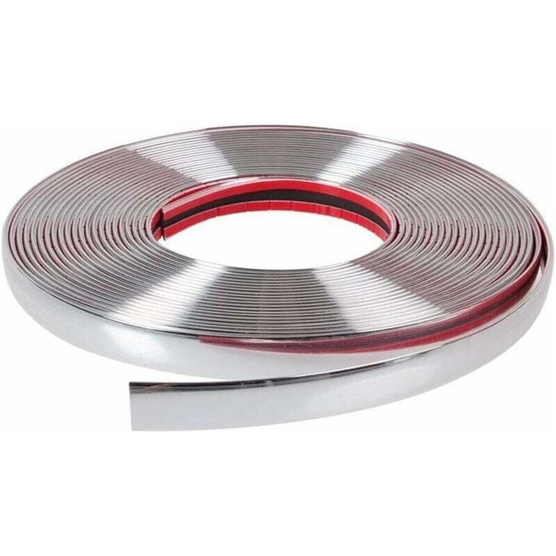 Choyclit Sonstige Autoersatzteile, Chrom-klebeleiste Für Autos, 10 Mm X 15 M Chrom-styling-leiste, Selbstklebende Zierleiste Im Chrom-stil