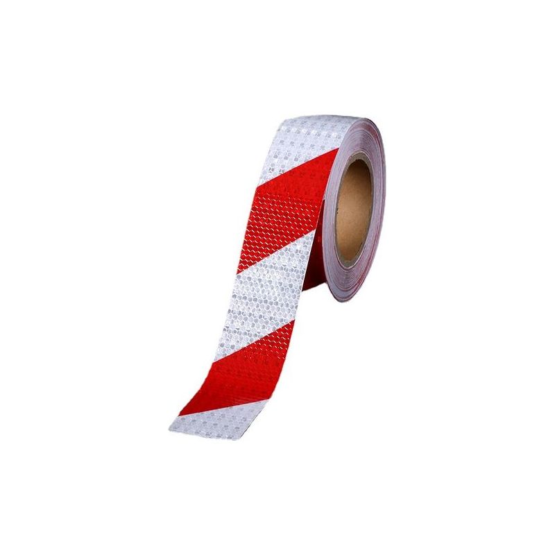 Reflektierendes Sicherheitsband In Rot Und Weiß, 5 Cm X 25 M – Selbstklebend Für Bodenmarkierungen – Wetter- Und Wasserbeständig – Versaillesfr