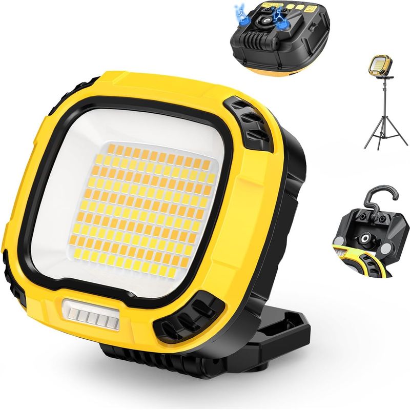 4000 Lm 7500 Mah Arbeitsleuchte, 18 Modi, Magnetischer Cob-led, Garage/camping