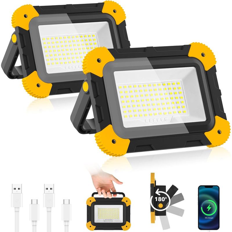 Arbeitsleuchten, 5 Modi, 3000 Mah, Ip65 Wasserdicht, Für Camping/angeln