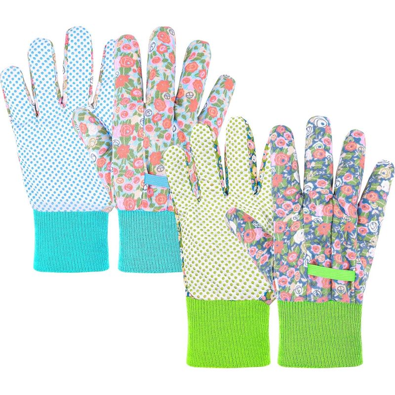 Ainiv 2 Paar Damen-gartenhandschuhe, Rutschfest Und Atmungsaktiv, Für Landwirtschaft/baumschnitt