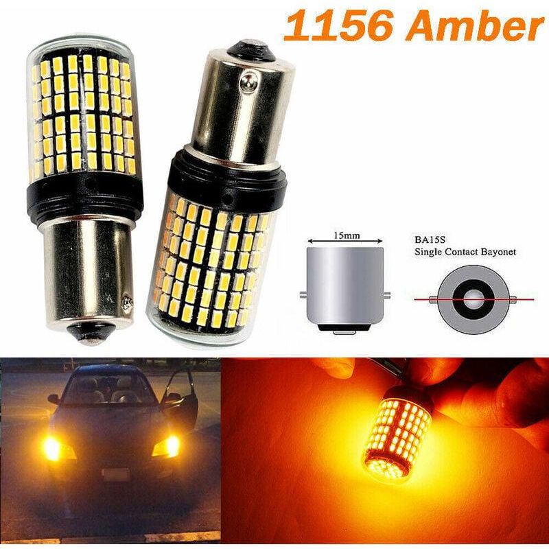 12v Led-lampe, 6500k, Wasserdicht, Für Boote, Wohnmobile, Autos, Tagfahrlicht Usw. 2 Stück (1156-ba15s Rot)