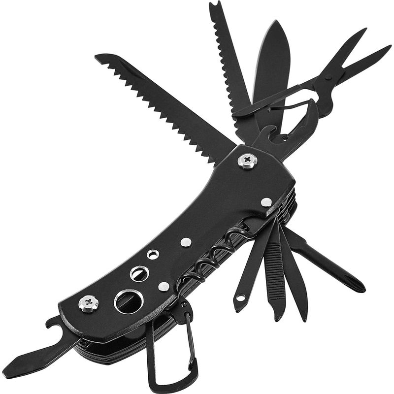 15-in-1-multitool, Taschenmesser Mit Scheide, Schwarz