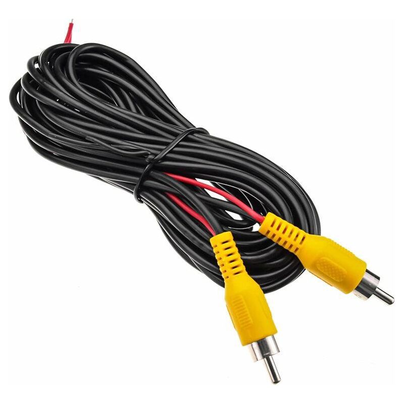 20 M Langes Rca-verlängerungskabel Für Rückfahrkamera, Rca-stecker Für Auto-rückfahrkamera, Dvd-/cd-player, Tv-box, Schwarz, 3,2 X 3,2 X 2,7 Cm