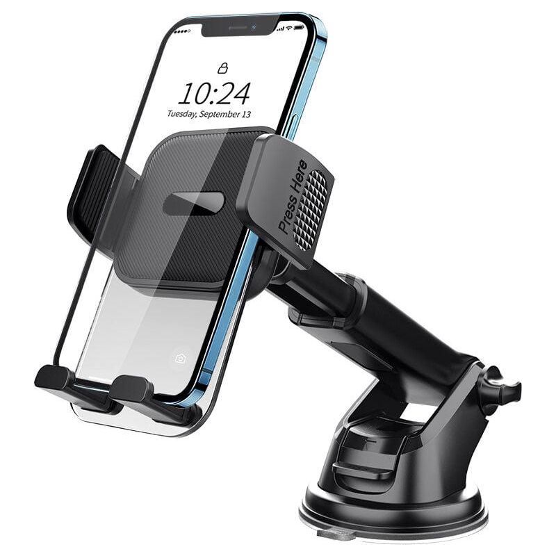 Choyclit Auto-handyhalterung, 2023 Upgrade [extrem Starker Saugnapf] Auto-armaturenbrett-handyhalterung, 360°-drehung & Einhandbedienung, Windschutzscheibenhalterung (4,7"-smartphone)