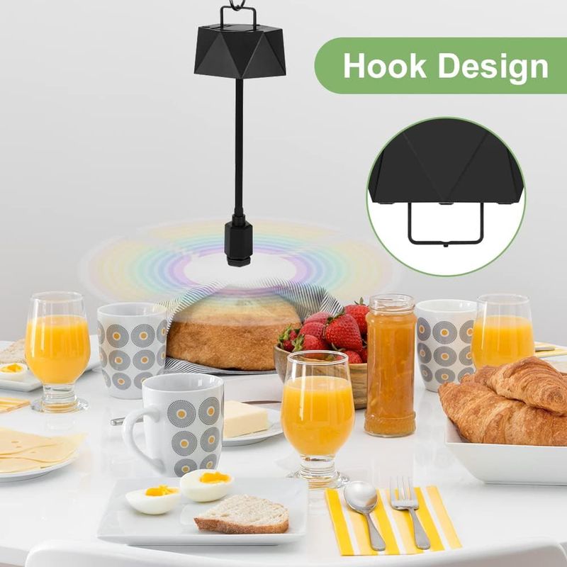 Stück Faltbarer Hängeventilator Mit Weichen Flügeln, Für Drinnen Und Draußen, Mückenschutz Für Picknicks Und Grillabende.