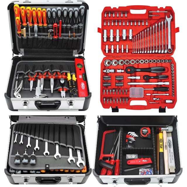 Famex Werkzeugkoffer 419-43 Professional 125-teilig mit Werkzeugset Gefüllt