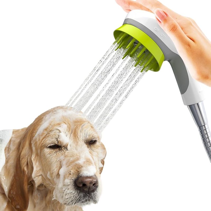 Duschkopf Für Die Hundepflege, Massagebürste, Eco-wasserstopp, Weiß