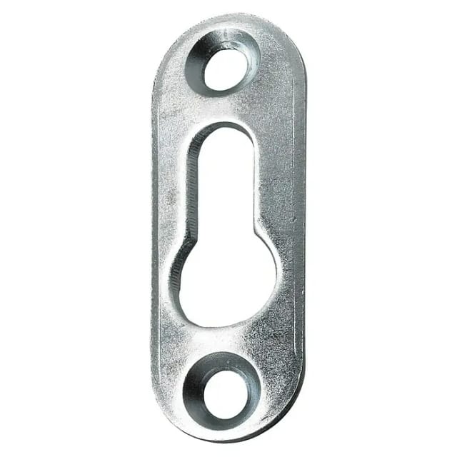 Hettich Schrankaufhänger 42 x 15 mm Stahl Verzinkt für Linsenkopfschr. 4 Stück