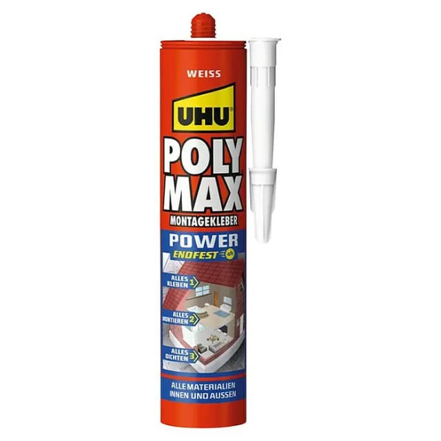 Uhu Poly Max Montagekleber Power Weiß 425 g