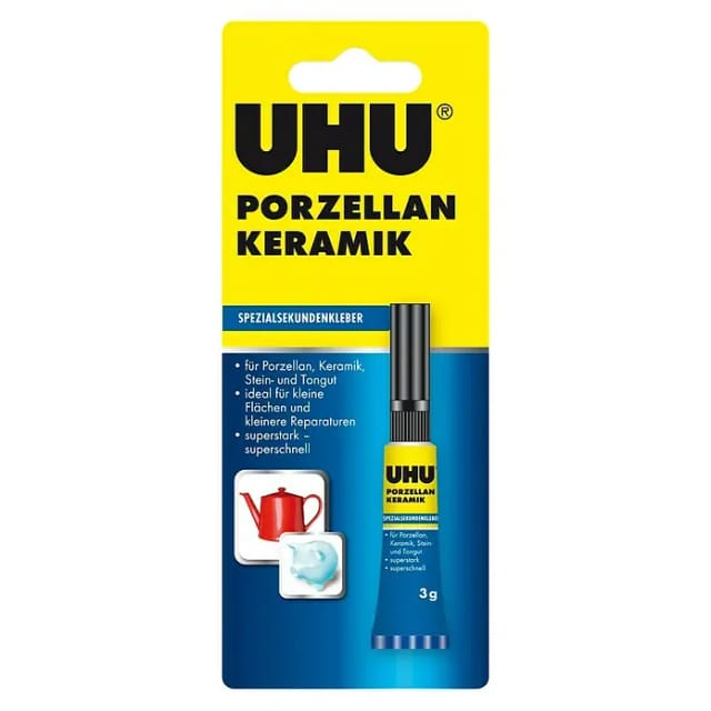 Uhu Porzellan Keramik Spezialsekundenkleber 3 g
