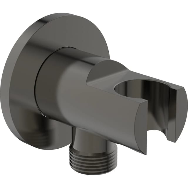 Ideal Standard Brausehalter Idealrain Atelier rund mit Anschluss Magnetic Grey