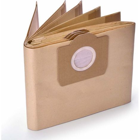 Ersatzteile: Papierfilterbeutel, 5 Stück, Passend Für Kärcher Nass- Und Trockensauger Wd3, Wd3p, Mv3 Und Wd3 Premium