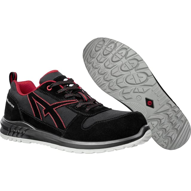 [neuwertig] B-ware Albatros Sicherheitsschuh S3 Clifton Low Src 648700210000043 Schwarz Rot Größe