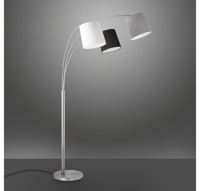 Just Light. LED-Stehleuchte Melvin 3-flammig E27 H: 180 bis 190 cm