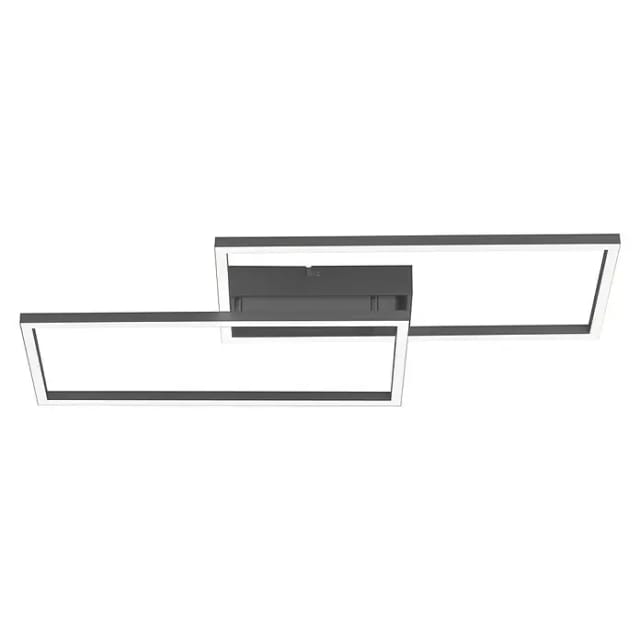 Just Light. LED-Deckenleuchte Iven 60,5 cm x 32 cm Schwarz