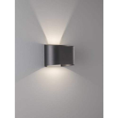 Fischer & Honsel LED-Wandleuchte Wall 2x 3 W Schwarz 540,m