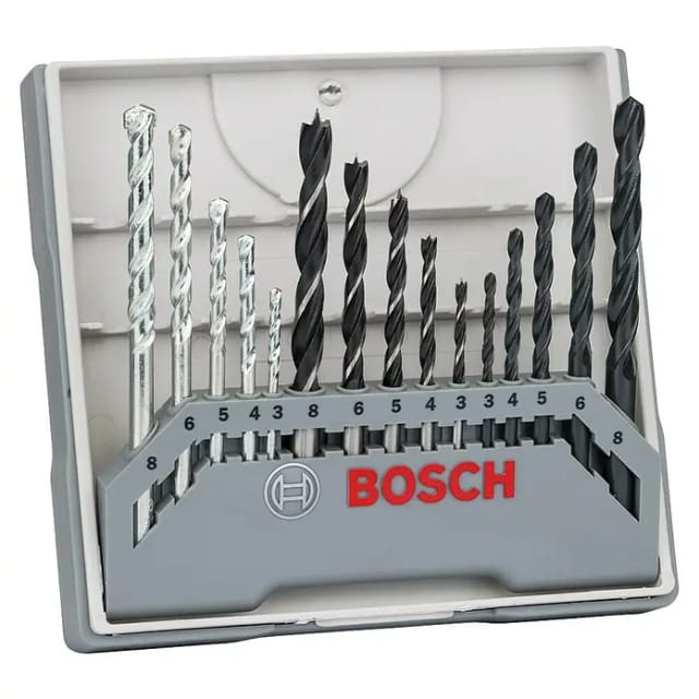 Bosch Bohrer-Set Gemischt 3 mm - 8 mm 15-teilig