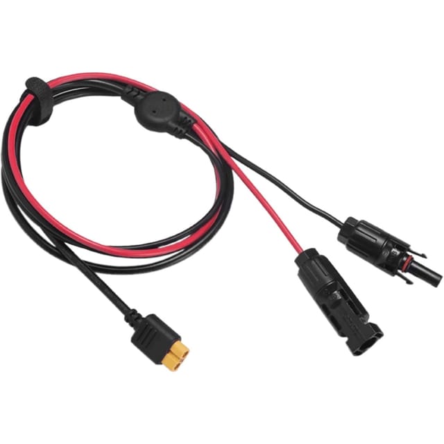 Ecoflow Solarkabel MC4 zu XT60i Schwarz-Rot