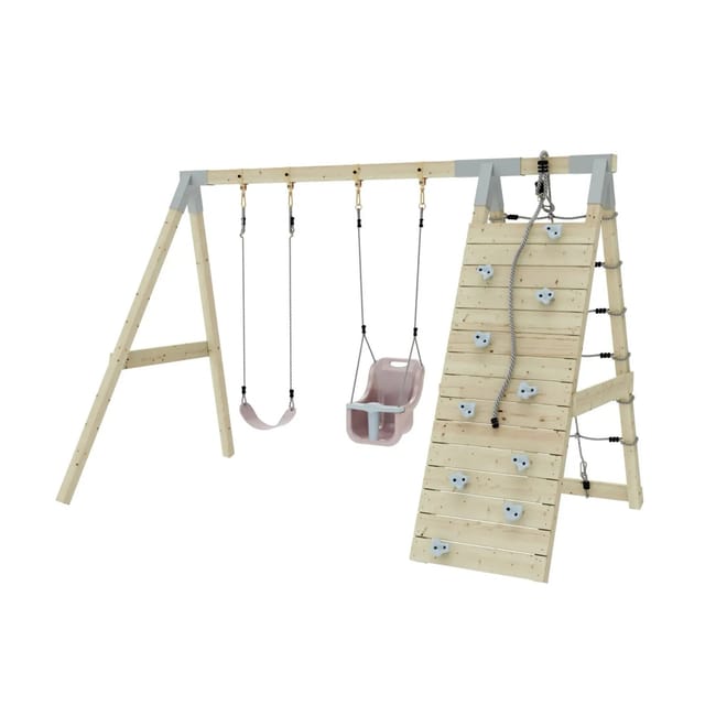 PolarPlay Klettergerüst Kuckuck Altrosa
