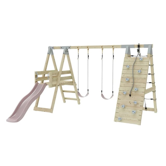 PolayPlay Klettergerüst Frosch Altrosa