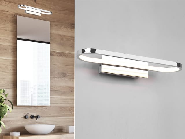 Trio LED-Wandleuchte Gianni 75 mm x 400 mm x 148 mm Chrom